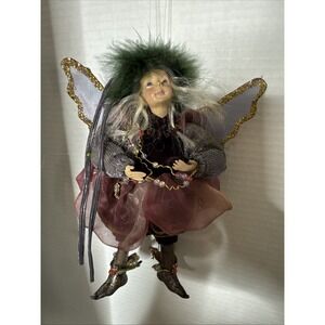 Vintage Christmas Traditions by Aldik Elf Designer Fairy  Ornament Medieval OR33
